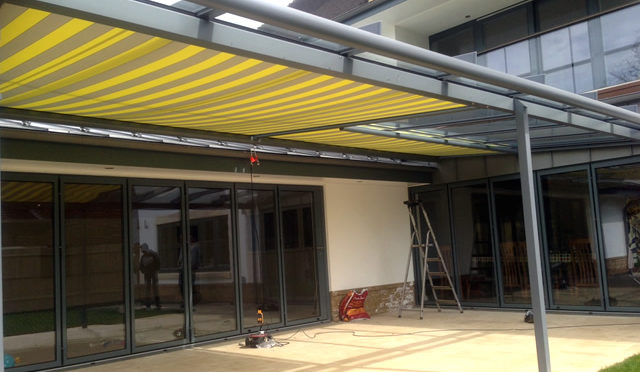 Solarlux Contemporary Glass Canopy in Buckinghamshire